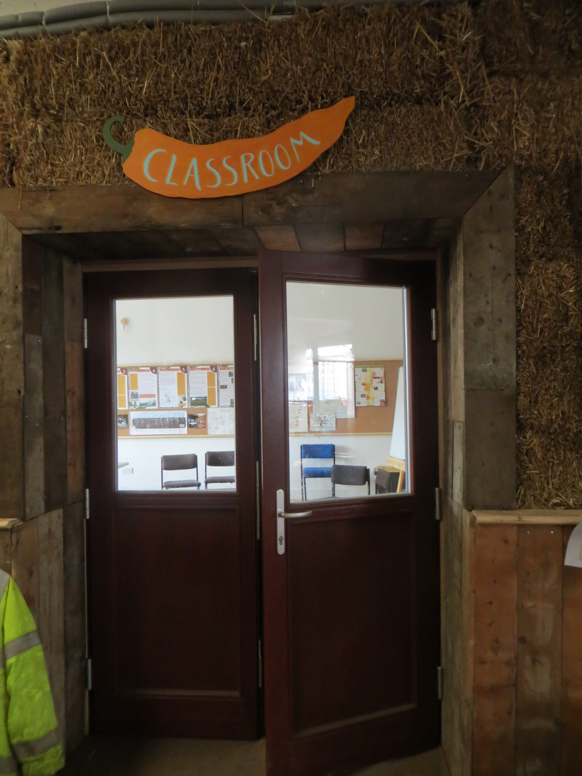 straw bale classroom