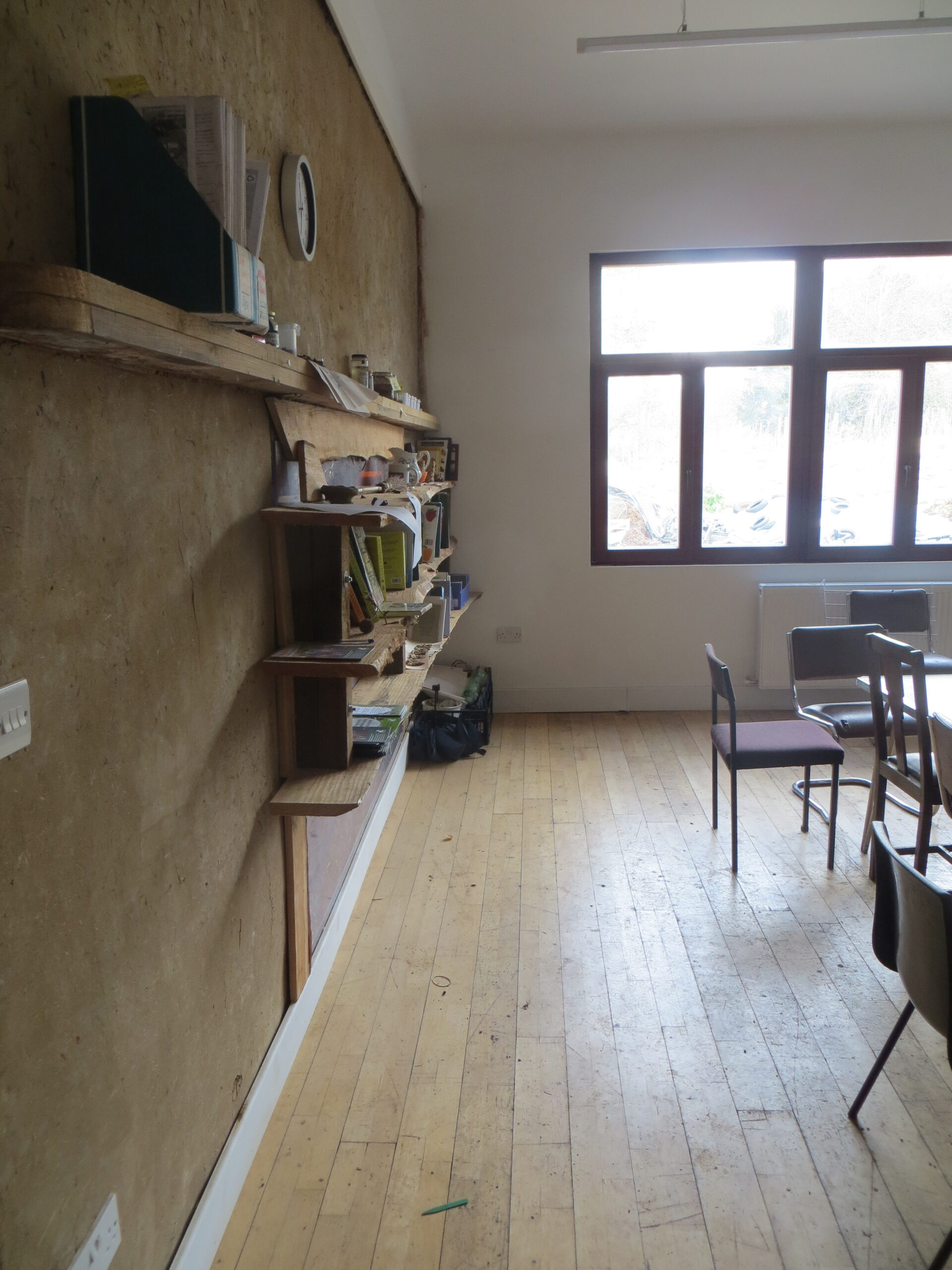 straw bale classroom for hire